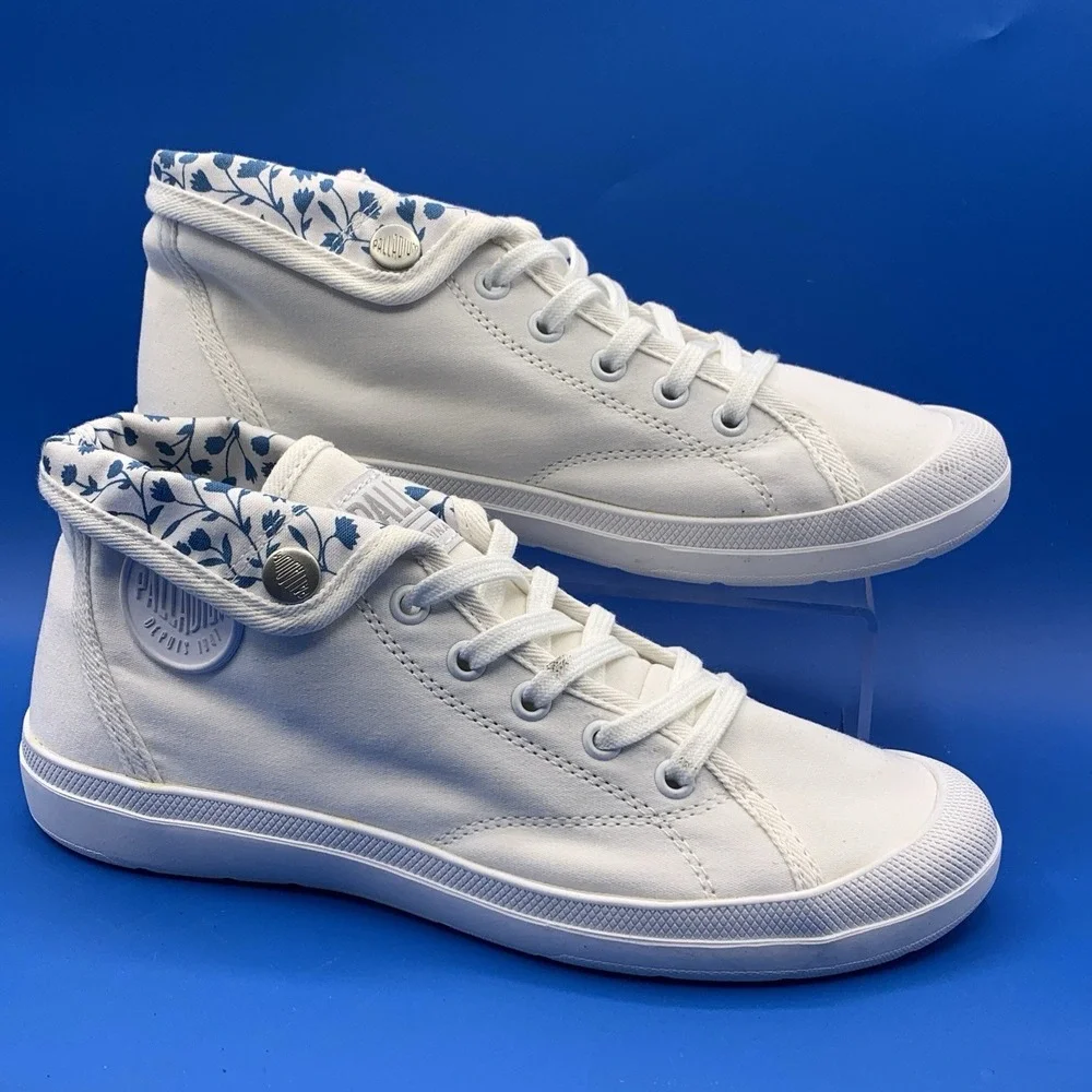 Palladium Aventure CVS White Sneakers  (95680-101) Women's Size US 7.5